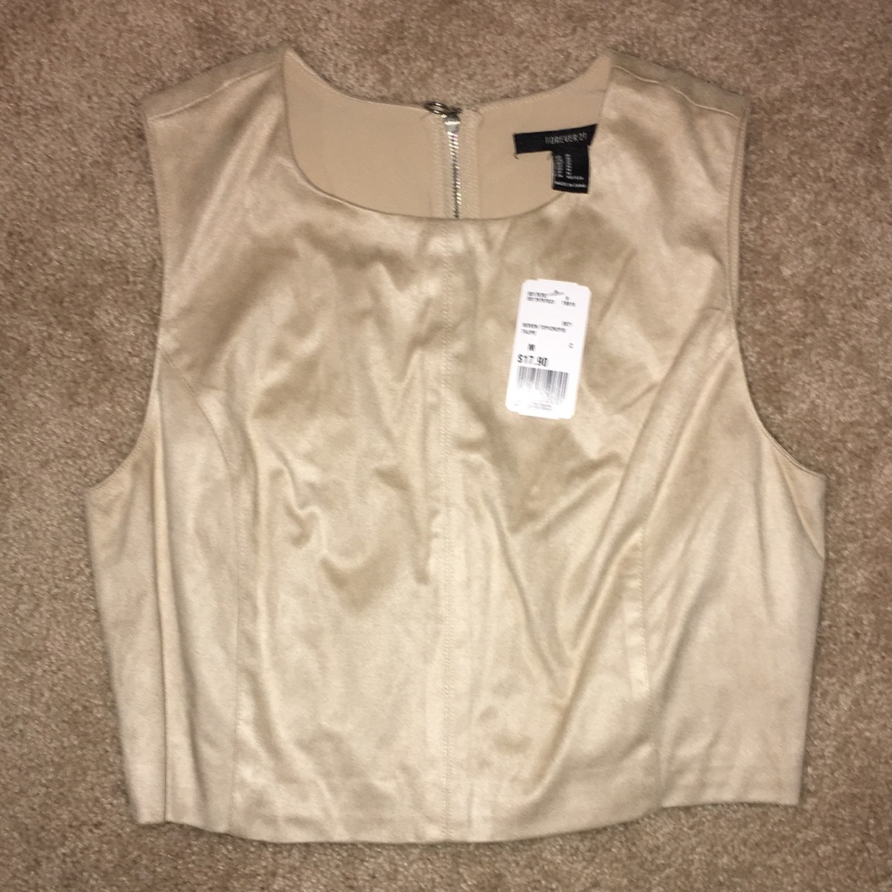 NWT forever 21 Suede crop top